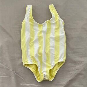 Lolli Swim Kids One Piece in Yellow and White